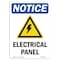 Signmission OSHA Notice, 5" Height, Electrical Panel Sign With Symbol, 5" X 3.5", Portrait OS-NS-D-35-V-11672 - alternate 1